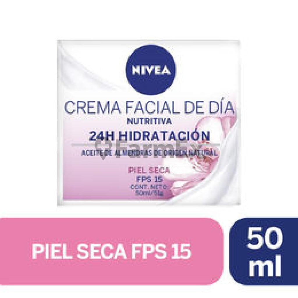 Crema Facial de Dia "Nutritiva" Piel Seca 24 H Hitratacion x 50 mL NIVEA